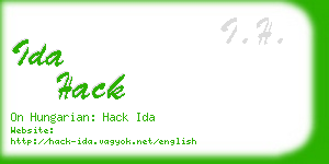 ida hack business card